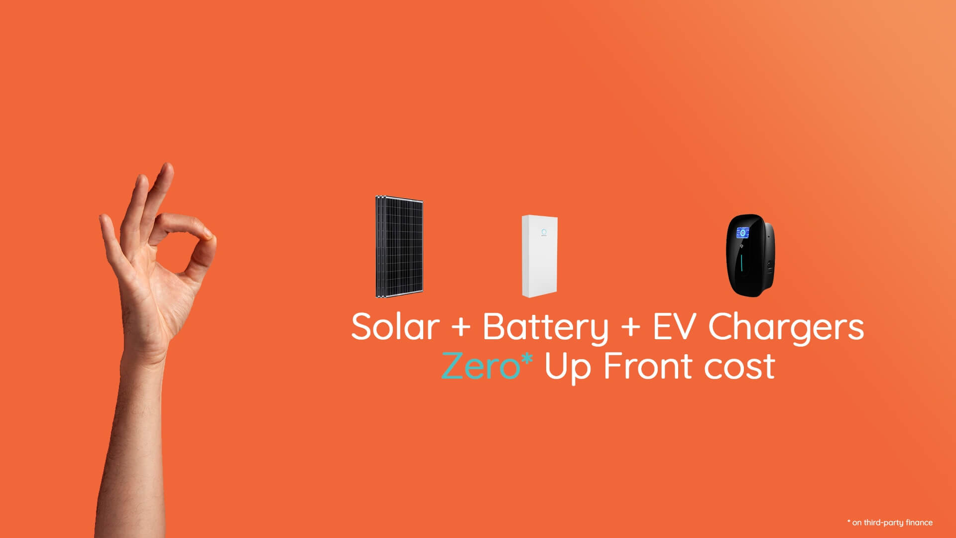 Solar battery EV Chargers Zero up Front Cost